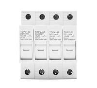 4P 1100V DC Fuse Holder 10 * 38mm High Voltage Solar PV TOPV-32 Base Photovoltaic System Protection Protector gPV