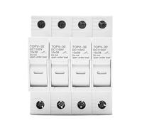 4P 1100V DC Fuse Holder 10 * 38mm High Voltage Solar PV TOPV-32 Base Photovoltaic System Protection Protector gPV