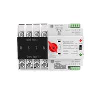 4P 3 Phase Din Rail ATS Dual Power Automatic Transfer Switch Electrical Selector Switches Uninterrupted Power 63A 100A 125A EKFBQBGW(63A)