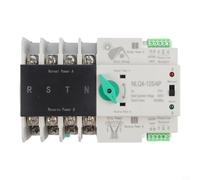 4P 400V Double Power Automatic Transfer Switch for Solar PV Inverter - for DIN Rail for ats Selector 25A 32A 63A 30ms Fast Switching for Home Grid Backup(25A)