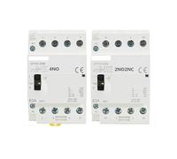 4P 40A 63A 2NC2NO OR 4NO 220V/230V 50/60HZ Din Rail Household AC Modular Contactor Manually Operation MQXFCZUX(4P 63A 4NO 220V)