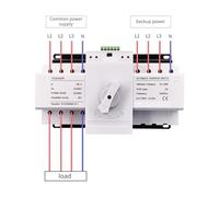 4P 63A 380V MCB type Dual Power Automatic transfer switch NWPNLXEA(2 input 1 output)