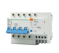 4P + N 4 pôles 16A 400V ~ Mini disjoncteur de fuite de terre Protection contre les surintensités résiduelles domestiques RCBO DZ47LE-C16-4p Interrupteur automatique (Size : 10A)