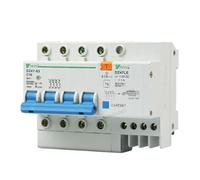 4P + N 4 pôles 16A 400V ~ Mini disjoncteur de fuite terre domestique Protection contre les surintensités résiduelles DZ47LE-C16-4p(25A)