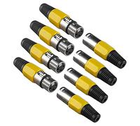 4Pack Cable Dmx Connecteur Xlr 3 Broches Prise Xlr à Souder, Fiche Xlr Audio Connector 3 Pin Adaptateur Embase Pour Cordon Xlr Male Femelle, Microphon Canon Xlr Prise Dmx Cable NC3FX XLR Stecker