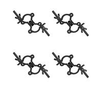 4Pack Crochet Jeux de Lumières Dj Truss Clamp 35mm-45mm Crochet de Fixation Projecteur, Porteur 100kg Double Collier de Serrage Pivotant Eclairage Light Fixation sur Tube Rond