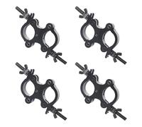 4Pack Crochet Jeux de Lumières Dj Truss Clamp 40mm-52mm Crochet de Fixation Projecteur, Porteur 250kg Double Collier de Serrage Pivotant Eclairage Light Fixation sur Tube Rond