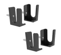 4Pack Power Strip Holder Wall Mount, Punch-Free Socket Holder for Under Desk, TV Cabinet, Adhesive or Screws Fixed