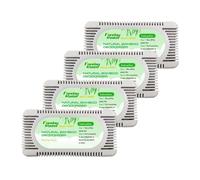 4Packs Refrigerator Deodorizer(60g Each Pack) Fonday Odor Eliminator for Fridges Freezers Coolers Lunch Boxes Bamboo Activated Charcoal Fridge Deodorizer More Effective Than Baking Soda