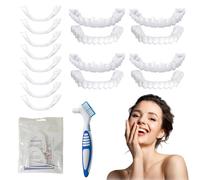 4Paires Facette Dentaire a Poser Soi Meme Prothese Dentaire À Clipser Dentier Provisoire Facettes Dentaires Clipsable Dentier Provisoire Naturellement Cela Peut Masquer Défauts Dentaires Décolorations