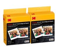 4PASS 7.6x7.6cm Cartouche de Film Color(60 Feuilles) pour Mini 3 Retro and Mini Shot 3 Retro, Jaune