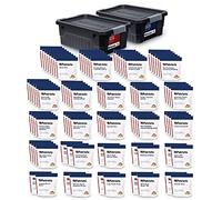 4Patriots: Kit alimentaire de survie de 3 mois - Approvisionnement alimentaire d'urgence, aliments lyophilisés, conçus pour durer 25 ans, 688 portions, 135 440 calories au total, emballage résistant