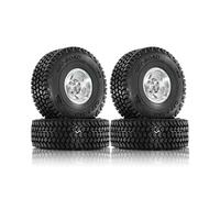 4PC 116mm Off Road Buggy-Pneus Roues Moyeux Hexagonaux 12mm pour 1/10 RC Racing Car 4WD Nitro HPI/HSP/BAZOOKA// Argent