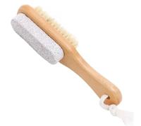 4pc 2-sided Natural Bristles Floating Stone Foot Grinder Feet Care Brush Exfoliating Dead Skin Remover Pedicure Tools Pour éliminer les callosités