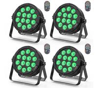 4PC 84W RVBW LED Par Spot de scène DMX512 14 * 6W 4 en 1 avec télécommande Dda Disco Light For Stage DJ Party Shows Bar Halloween Christmas