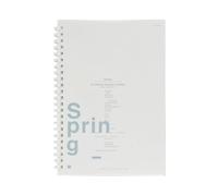 4PC-A5 Aiguilles à spirale douce - Carnet simple pour étudiants de bureau - Poèmes simples quatre saisons : Style 2