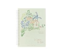 4PC-A5 Creative Trend Cahier horizontal pour étudiant Motif arbres