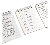 4PC-A6 Carnet de planification portable avec bobine de mémoire de mots - PP Rollup (style à carreaux)