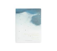 4PC-A7 Star Field Pochette en caoutchouc Ligne horizontale Étudiant Portable Résistant à l'usure Petit carnet de notes Motif étoile