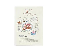 4PC-B5 Livre de peinture à l'huile littéraire Carte mentale pour étudiant - Tour de baies crème