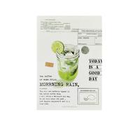 4PC-B5 Livre de peinture à l'huile littéraire (français non garanti) Carte mentale pour étudiant - Carnet de notes tôt le matin après la pluie