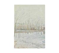 4PC-B5 Livre de peinture à l'huile littéraire pour étudiant Carte mentale Carnet de notes bouleau