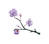 4pc Begonia Flower Iron On Patches, Retro Style Decoration, Hot Melt Adhesive For Repairing Small Defects In Clothes(2PCS B2)