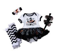 4PC Deguisement Halloween Bebe Fille, Mon Premier Halloween Bebe Fille Costume, Robe Halloweens Bébé Tenue