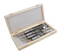 4pc Ensemble d'outils de forage de mortaise 6,10,13 et 16mm dans le bois Ciseaux à bois Boîte TE665