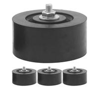 4pc HVAC Anti-Vibration Isolator Pads - Heavy-Duty Outdoor AC Unit Shock Absorbers For Homes Apartments, Rubber Vibration Dampeners Restaurants Offices, Professional Installer Supplies