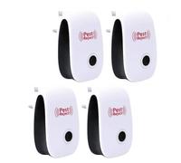 (4pc)Répulseur D'insectes À Ultrasons,Répulseur D'insectes Électronique,Anti-Cafard Mouche Moustique Cafard Fourmi Araignée