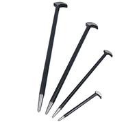 4pc Talon et pointe d'acier solide levier barre Wrecking Set 6 fusée" - 40"