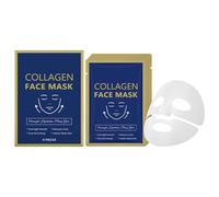 4PC Ufna Bio-Collagen Masque Collagène Visage De Nuit,Bio-Collagen Masque Profond Réel,Masque Hydrogel,Riche En Acide Hyaluronique Et Collagène Pour Skincare Coréenne,Hydratant, Anti-Rides Et Anti-âge