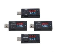 4PC USB Digital Current and Voltage Meter with LCD for precise measurement in USB Charger Testing