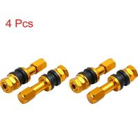 4pc vis ton or Auto pneu roue sans tube Moto tige valve bouchon anti-poussière