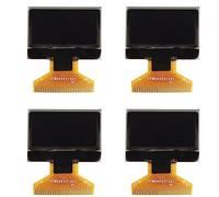 4Pcs 0.96in Organic Light Emitting Diode LCD Display, 30PIN SPI IIC Interface 128x64 Resolution, Glass Free OLED Screen with Clear Bright Display for DIY Electronics Projects with (Jaune Bleu Double