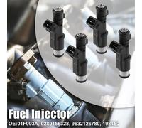 4pcs 01F003A Injecteur pour Peugeot 206 206cc 307 406 607 806 Essence Buse Carburant Rechange