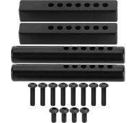4PCS 1/10 RC Square et rond Pare-chocs en métal -Mountsposten pour Traxxas/HSP/Redcat/Tamiya