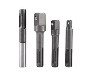 4Pcs 1/4" 3/8" 1/2" Porte Douilles à Bille Porte Douilles de Vissage SDS SDS-Plus Magnétique Extension Tournevis