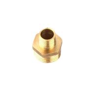 4pcs 1/4 Inch to 1/2 Inch Male Thread Brass Straight Connector for Home Garden Irrigation High Brass Fitting