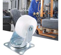 4pcs 1.5 Inch Swivel Casters White PP Roller Wheel for Trolley Furniture