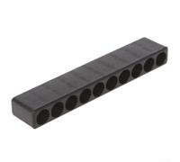 4pcs 10-Hole Screwdriver Holder 1/4 Hex Plastic Organizer | Fits 1/4 inch hex shanks, holds 40 bits total, red and black colors, wall mountable, clutter free