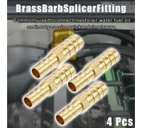 4pcs 10mm - 8mm Droit Forme Barb Laiton Tuyau Raccord Connecteur