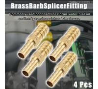 4pcs 12mm - 8mm Droit Forme Barb Laiton Tuyau Raccord Connecteur