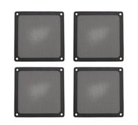 4pcs 140 Mm Fabricant de Poussière Filtre Mesh, Couverture de Poussière Magnétique Filtre de Ventilateur Filtre de Ventilateur PC Filtre Filtre Proof PVC Cover (Black)