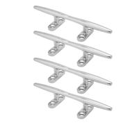 4pcs 15.24cm Dock Taquets, Marine Grade en 316 Acier Inoxydable Base Ouverte Bateau Amarrage Taquet pour Bateau, Yacht, Dock, Kayaks, Décor Nautique