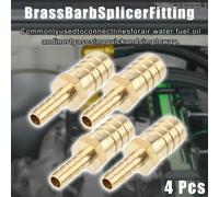 4pcs 16mm - 8mm Droit Forme Barb Laiton Tuyau Raccord Connecteur