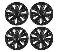 4PCS 19in Enjoliveur De Roue Noir Mat Conception Cool Remplacement pour Modèle Y 2020 à 2023 Ajustement Durable ABS Matériel Pleine Protection Élégant Mise À Niveau