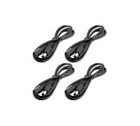 4pcs 1m DC 12V Cble d'extension Prise DC 5,5mm x 2,1mm DC 0-36V Cordon d'alimentation Rallonge lectrique Mle Femelle, Noir