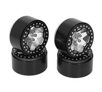 4pcs 2.2 dans les moyeux de roue Aluminium ALLIAGE CNC CNC Polades de roues pondérées traitées pour 1/10 RC Rock Crawler Car Traxxas Defender Axial Scx10 SCX10 II 90046 90047 (Argent)